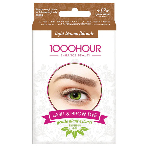 1000 Hour lash and brow dye applicator For light brown and blonde eyebrows