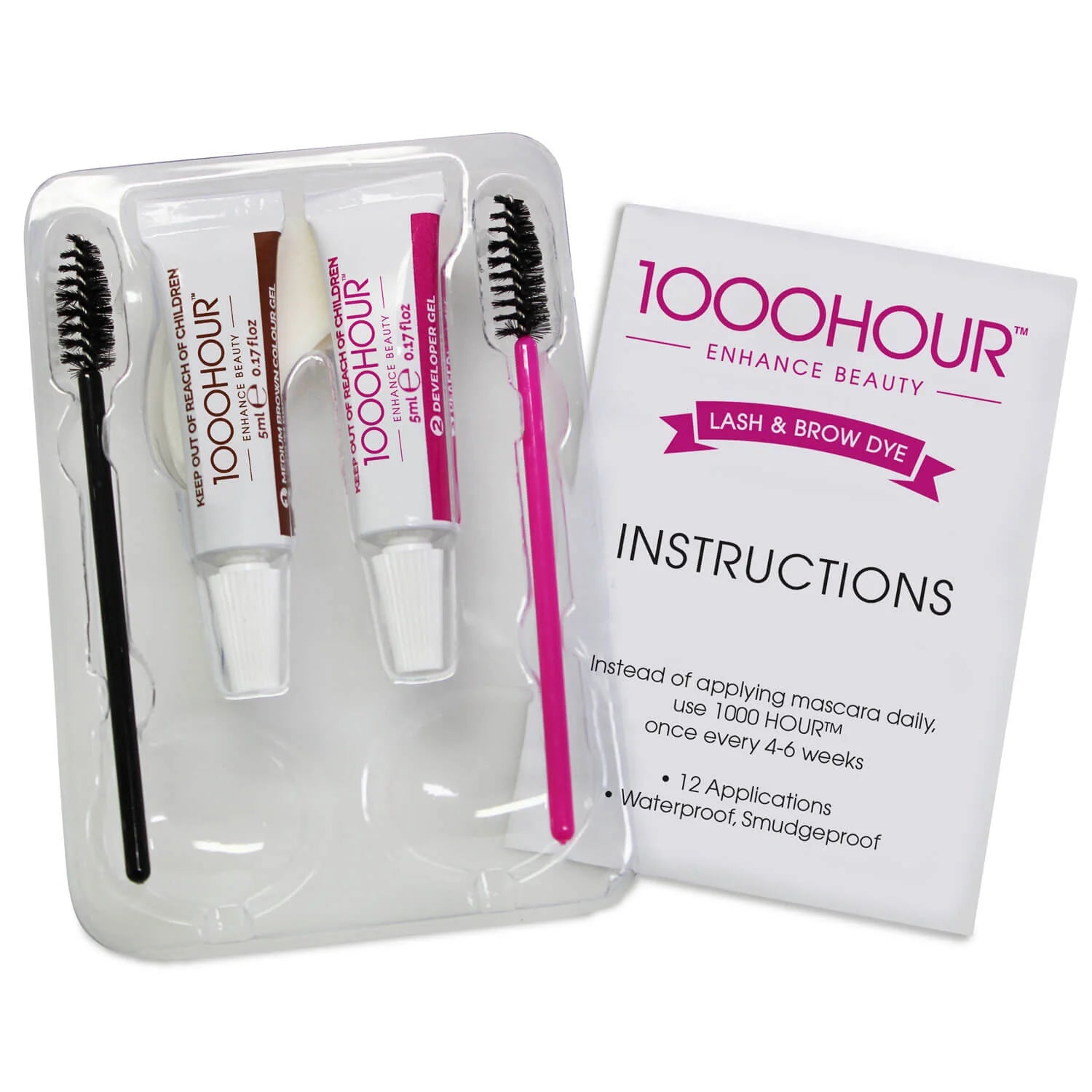 1000 Hour Lash & Brow Dye Kit - Medium Brown