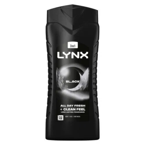 Lynx Black Frozen Pear & Cedarwood Body Wash - 500ml