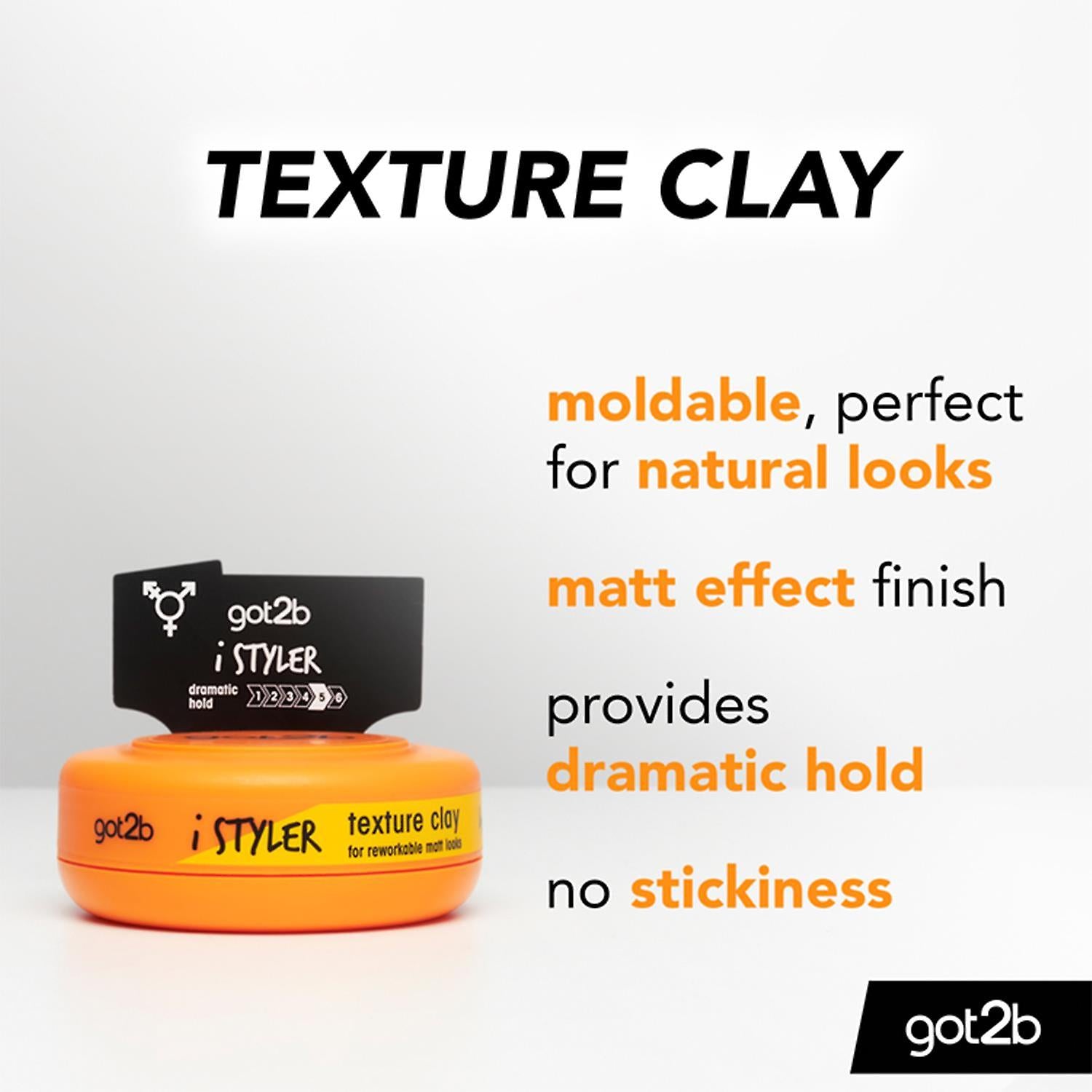 Got2B IStyler Texture Clay - 75ml Benefits