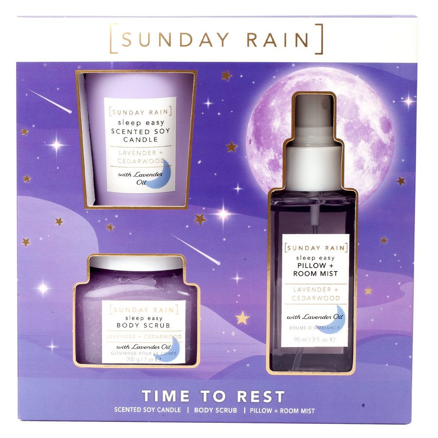 Sunday Rain Sweet Dreams Gift Set Trio - Lavender + Cedarwood