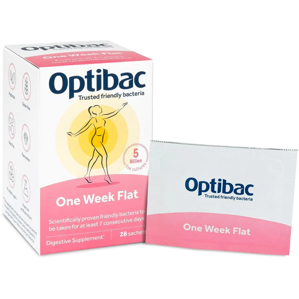 Optibac One Week Flat Digestive Supplement - 7pk