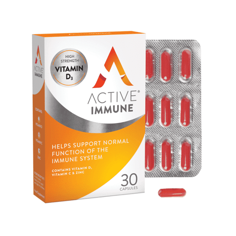 Active Immune With Vit D Vit C And Zinc Capsules - 30 pk