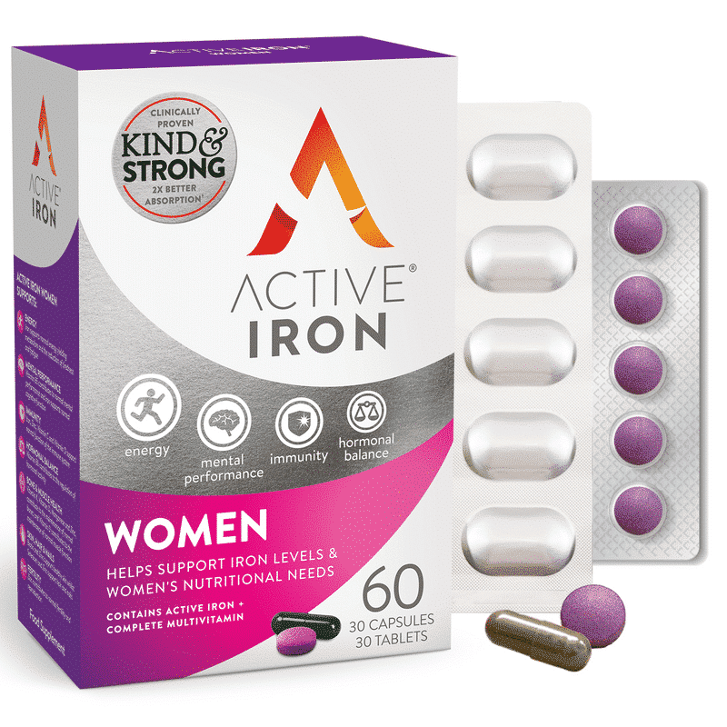 Active Iron For Women With Multivitamins - 60 pk