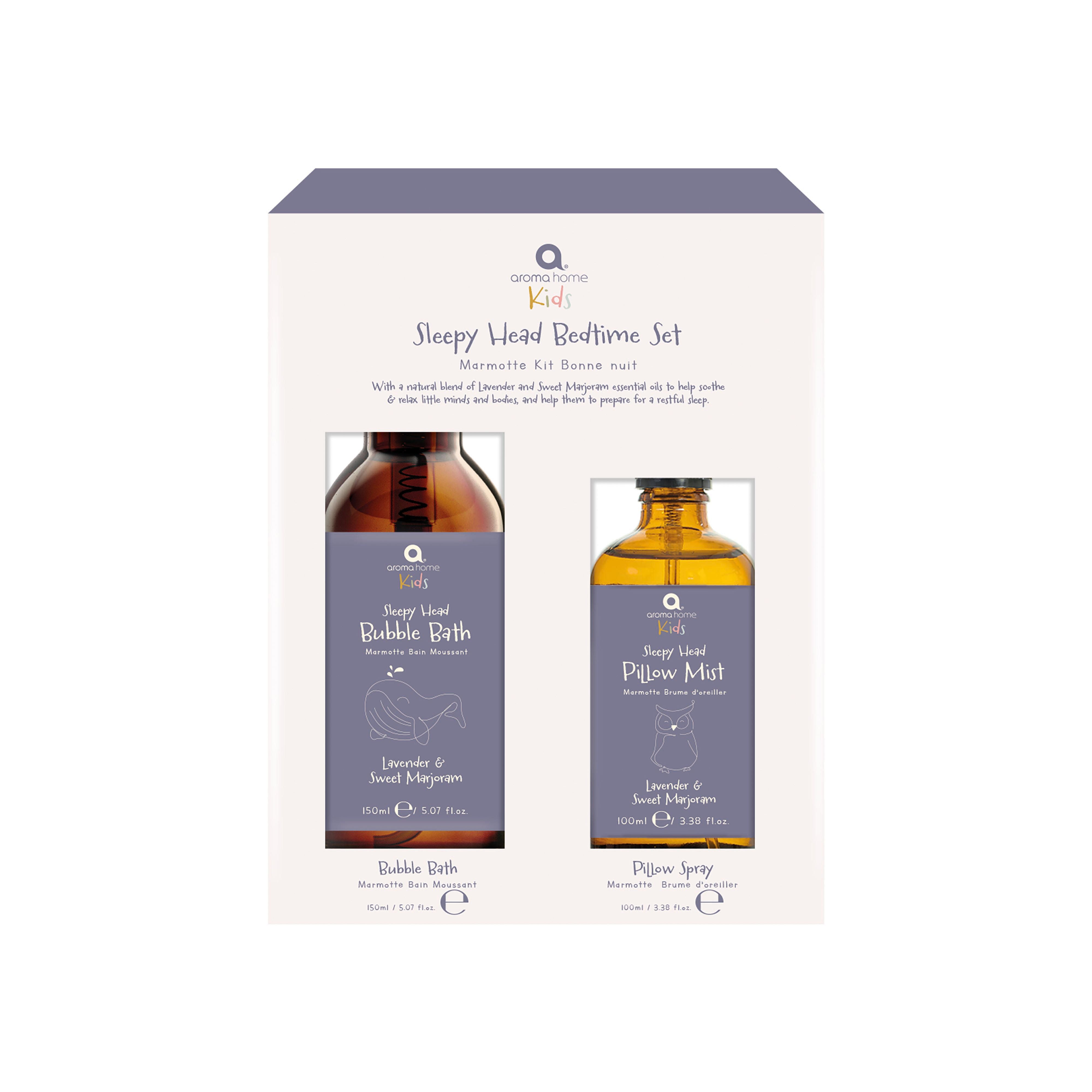 Aroma Home Kids Sleepy Head Bedtime Set