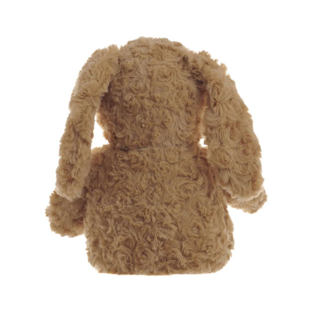 Snuggable Hottie bunny removeable insert close-up — tourmaline ceramic bead pouch for microwave warming.