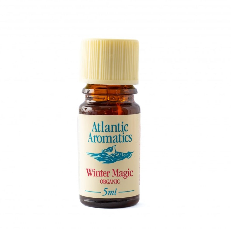 atlantic aromatics winter magic organic essential oil blend with cinnamon orange and frankincense 20ml bottle