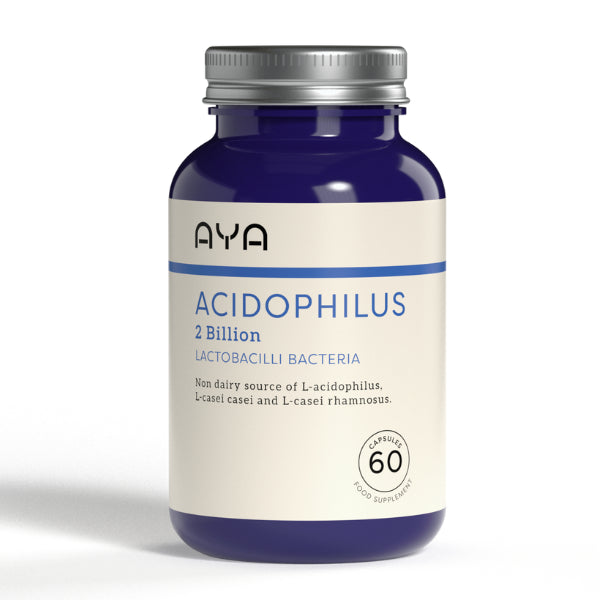 Aya Acidophilus probiotic capsules with 3 strains and 2 billion cultures