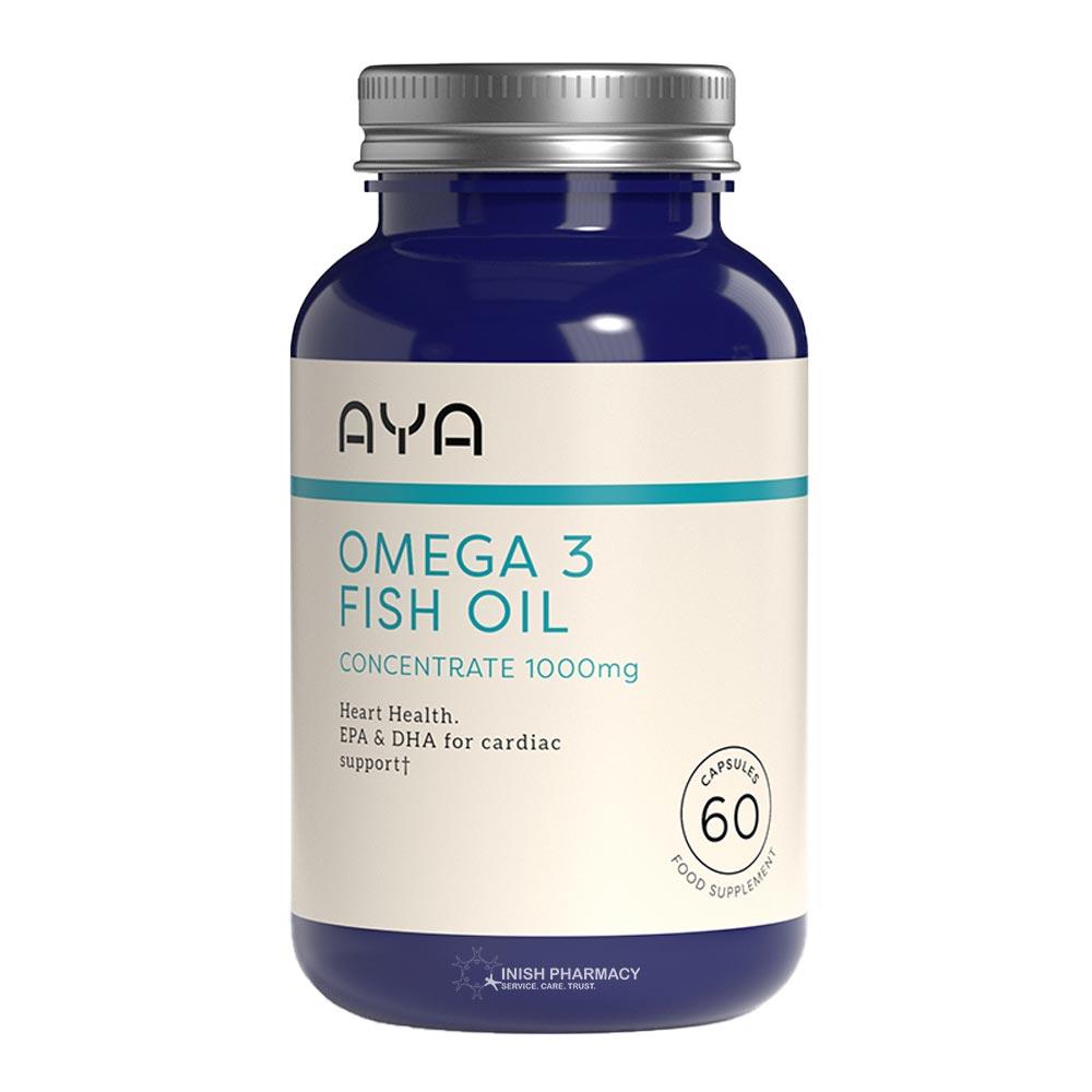Aya Omega 3 Fish Oil Concentrate 1000mg - 60's