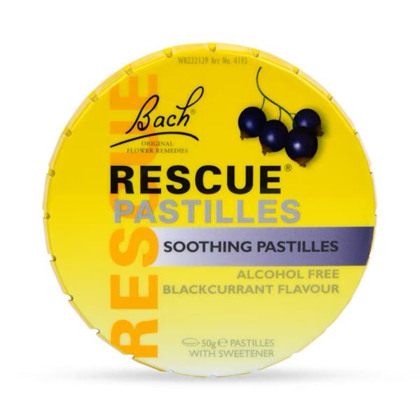 Bach Rescue Sleep support pastilles with calming formula in blackcurrant flavour