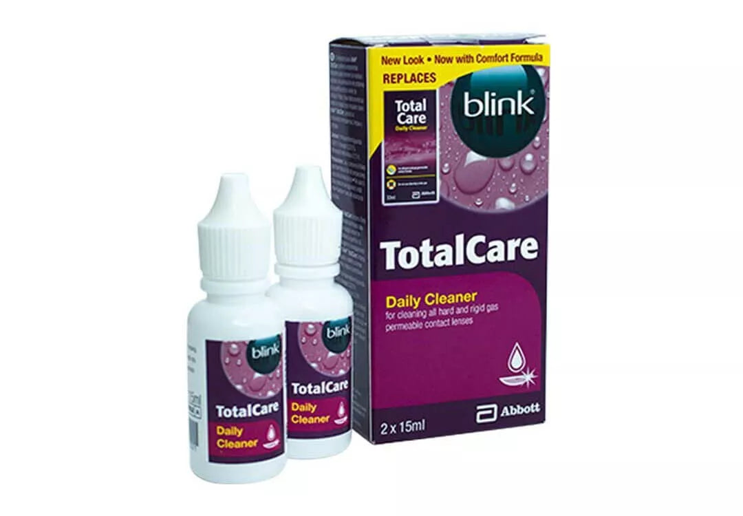 Blink Total Care Daily Cleaner Twin Pack for hard contact lenses