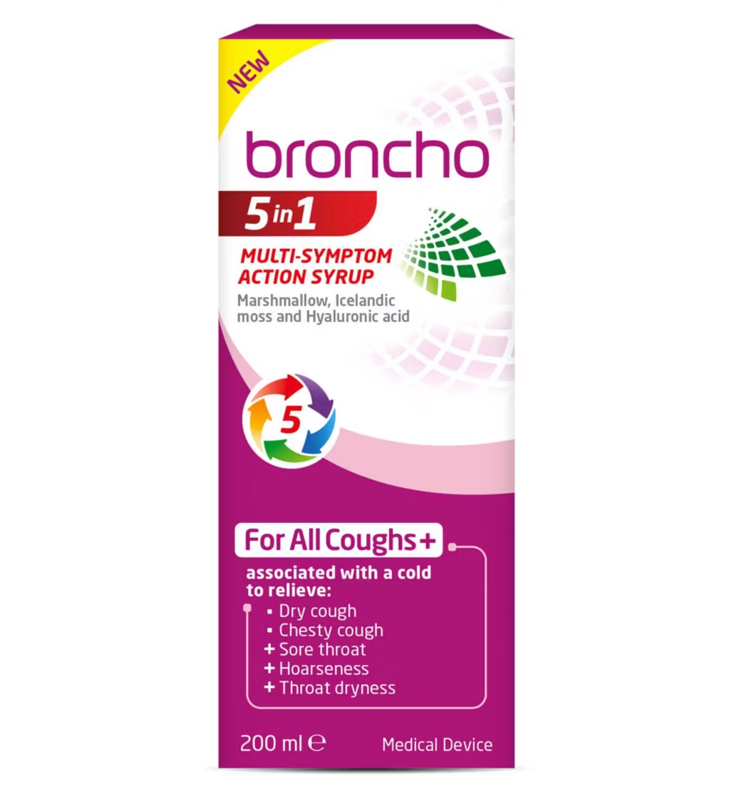 Broncho 5 in 1 Multi Symptom Action cough syrup
