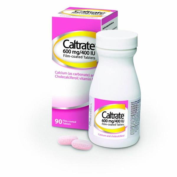 Caltrate 600mg 400IU Tablets - 90 Tablets