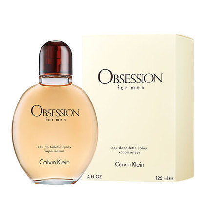 Calvin Klein Obsession for Men EDT 75ml bottle — spicy-woody fragrance with mandarin and amber.