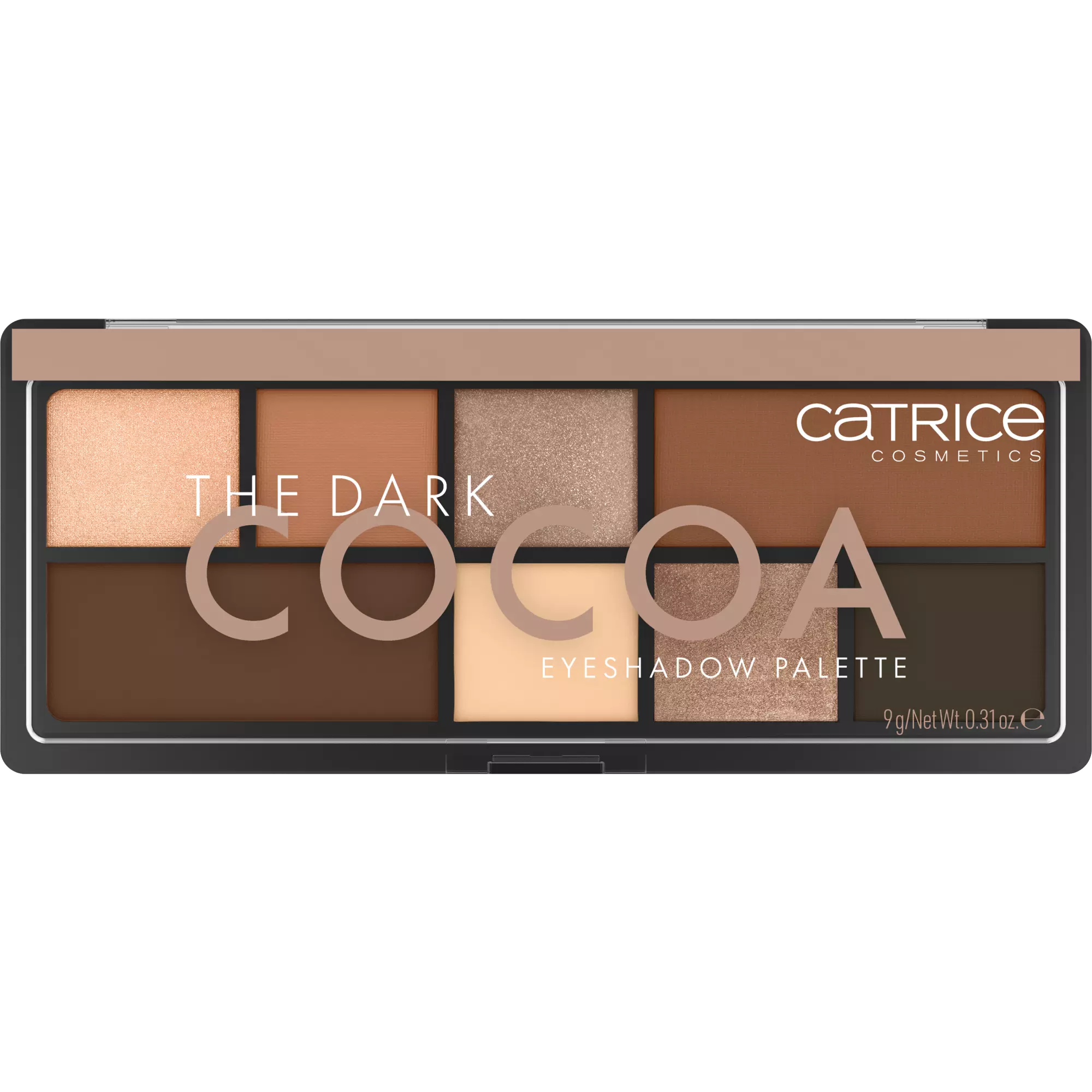 Catrice Dark Cocoa Eyeshadow Palette with nude and brown shades