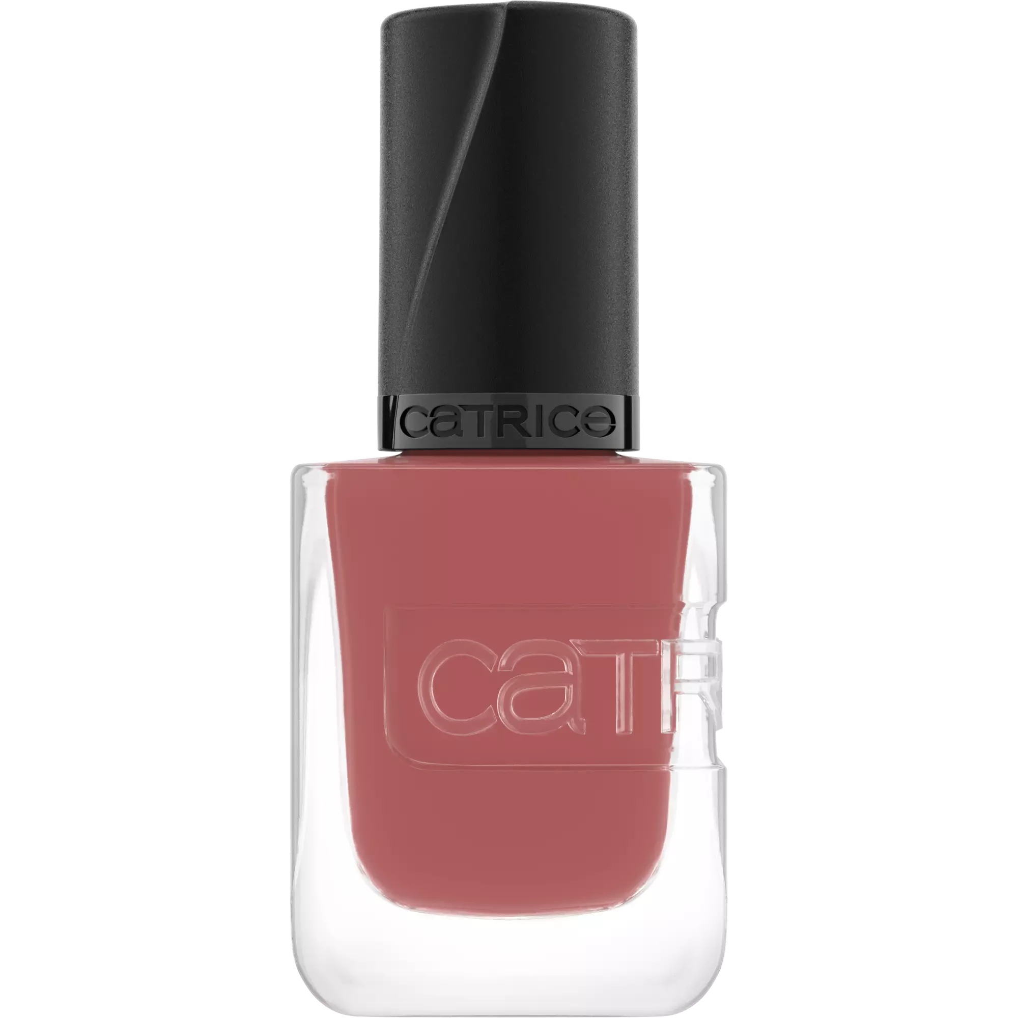 Catrice Gel Affair Rosywood Hills nail polish – rosy nude gel-effect bottle