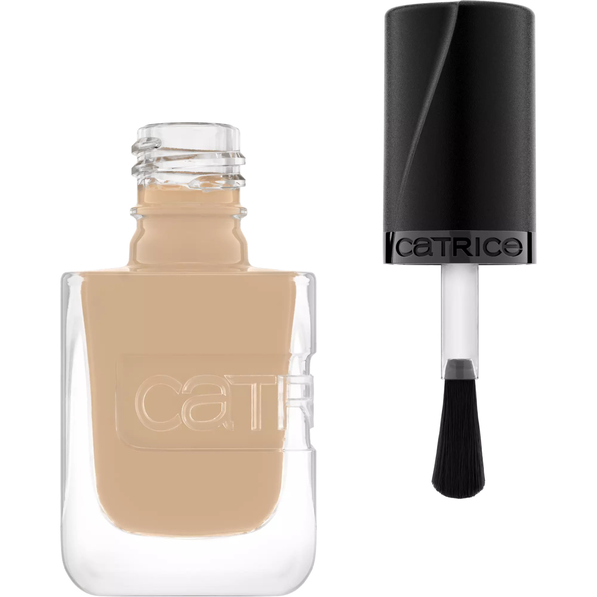 Nude beige nail polish with brush – Catrice 010 Lost My Camel
