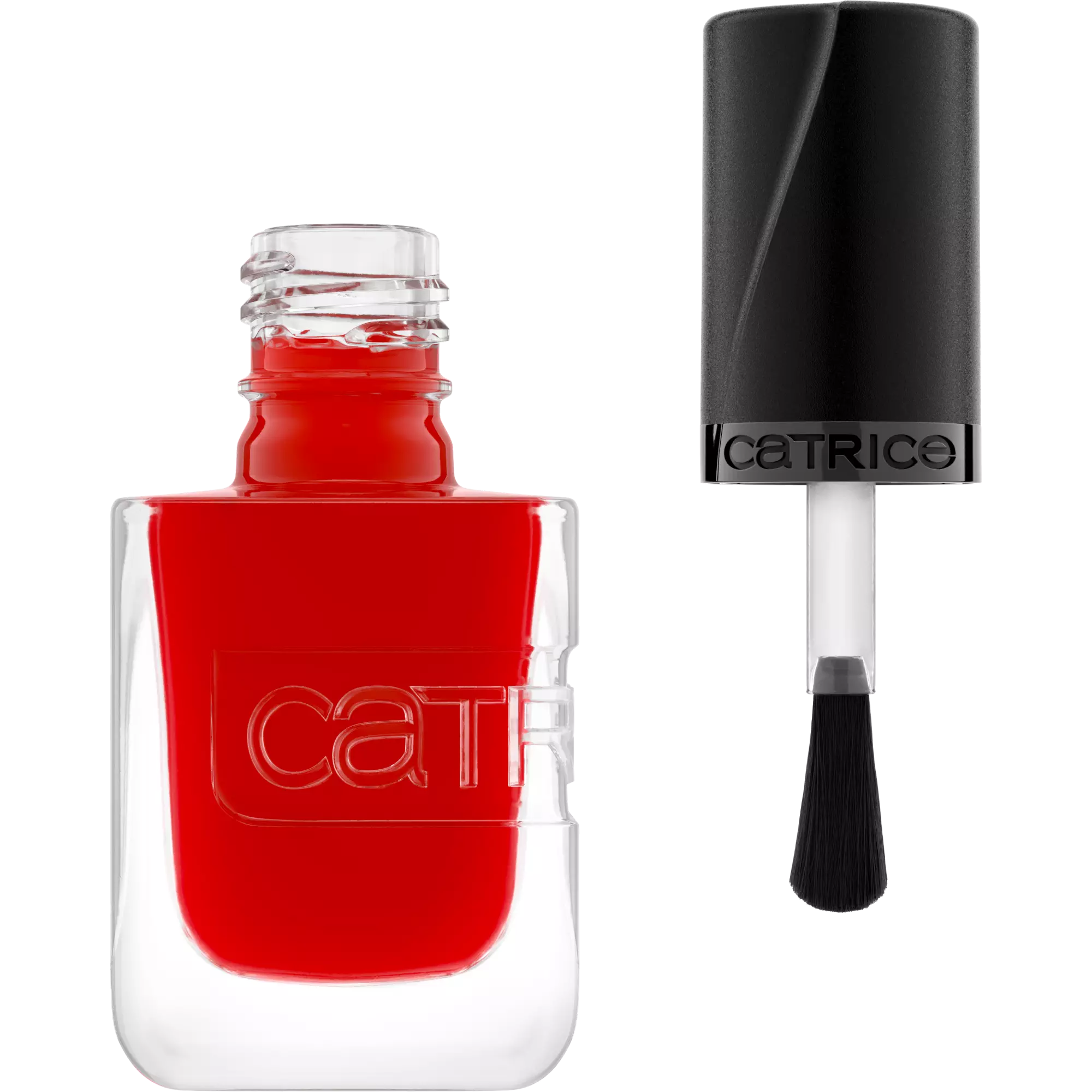 Red gel-like nail polish with applicator brush – Catrice Vive l’Amour