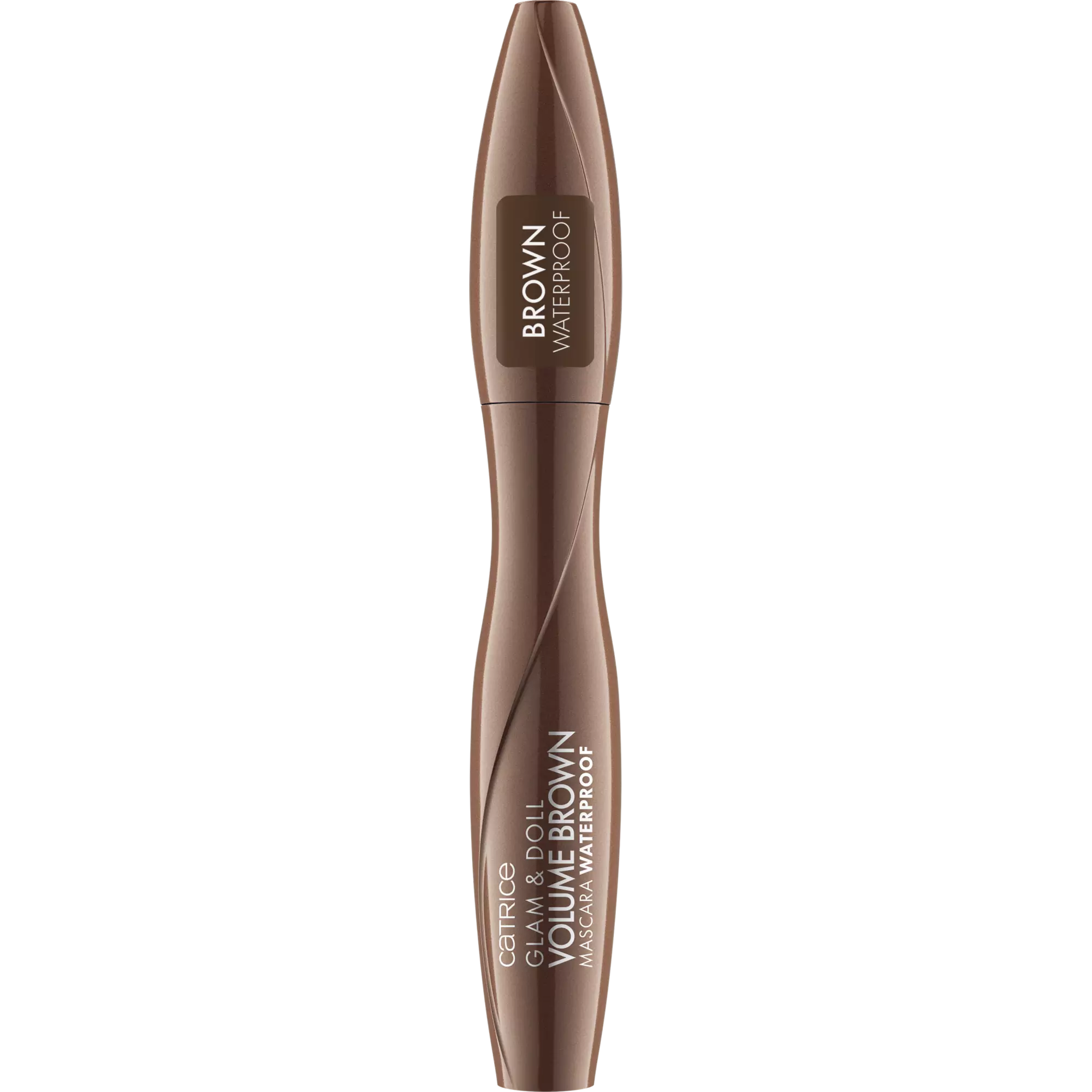 Catrice Glam & Doll Brown Waterproof Mascara product packaging
