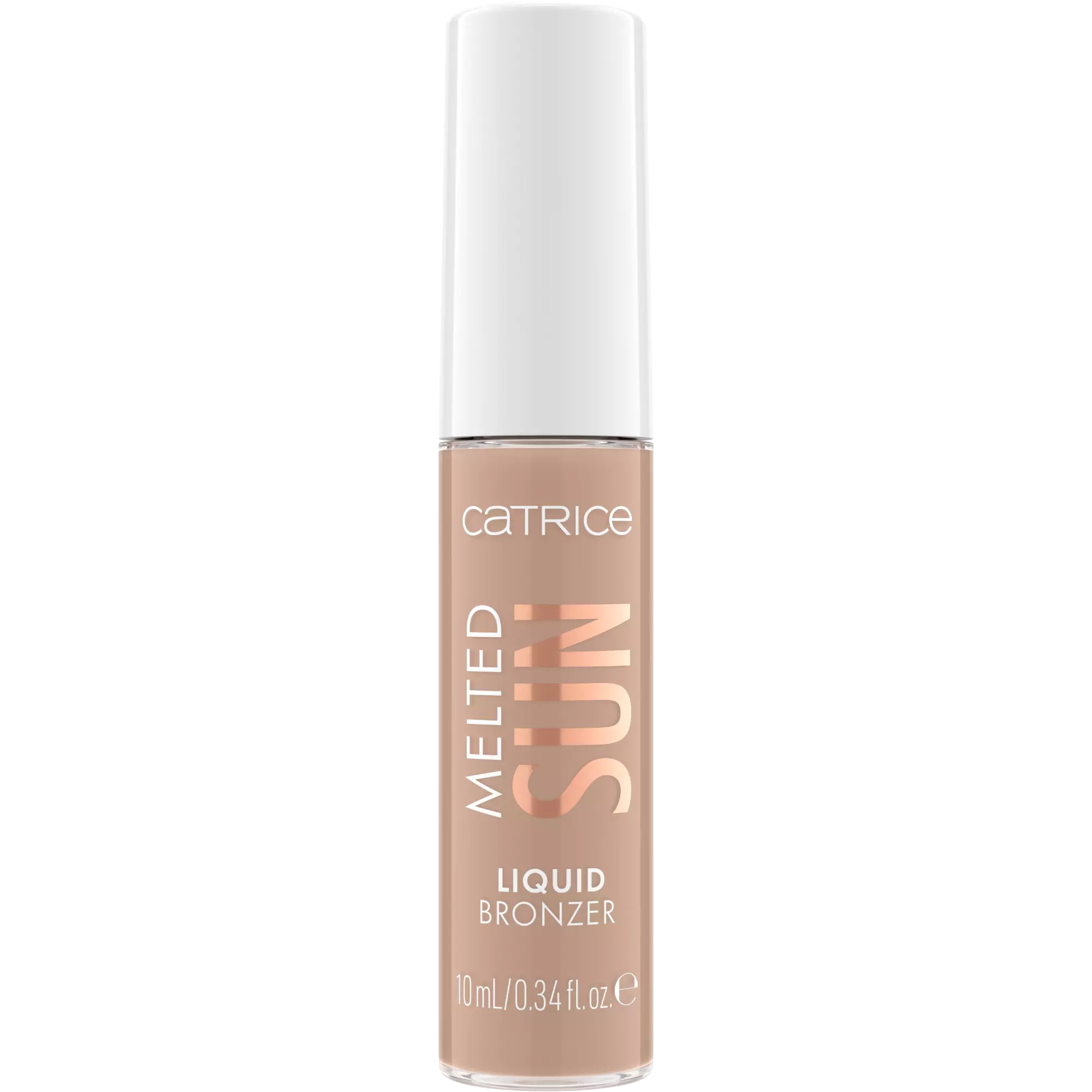 Catrice Melted Sun Liquid Bronzer 005 Tan Lines 10ml front view showing cool-toned matte bronzer packaging