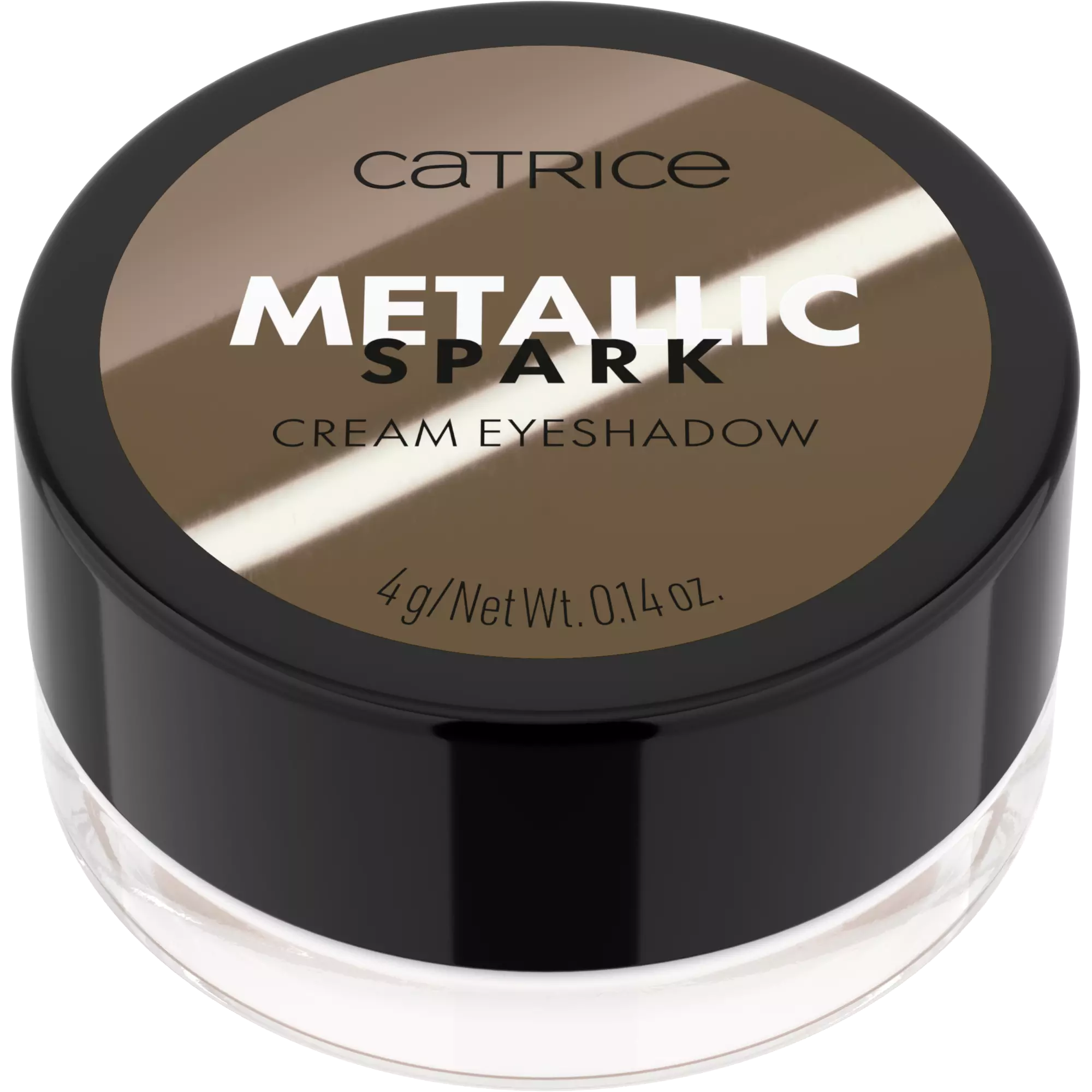 Catrice Diamond Dust metallic cream eyeshadow with black lid