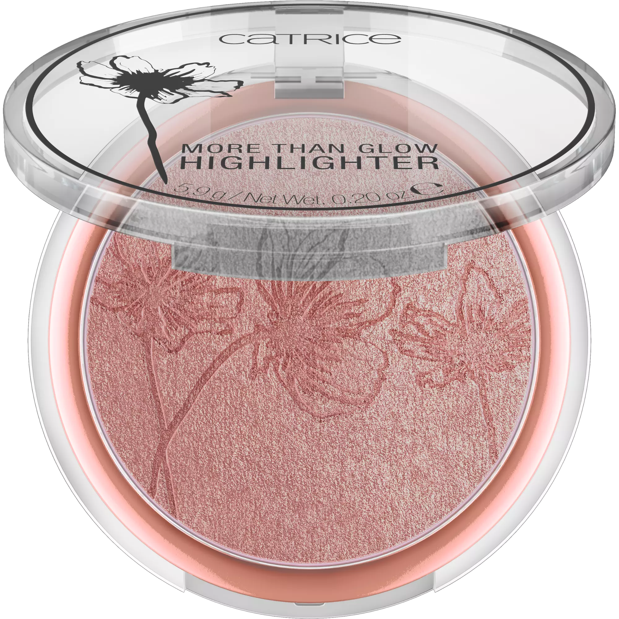Catrice 040 highlighter pressed powder with rose-gold shimmer finish