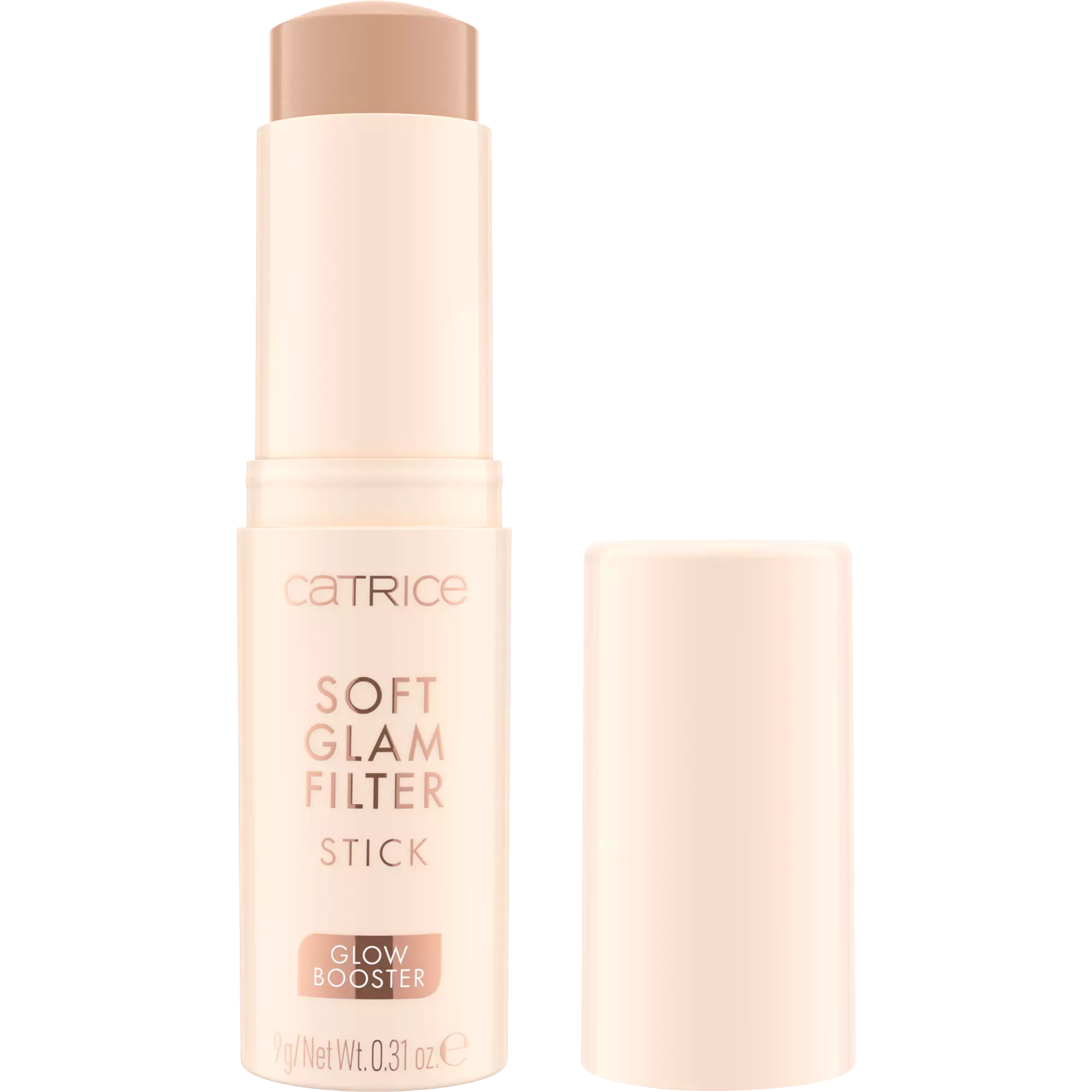 Catrice Soft Glam Filter Stick 010 Fair Light with cap removed