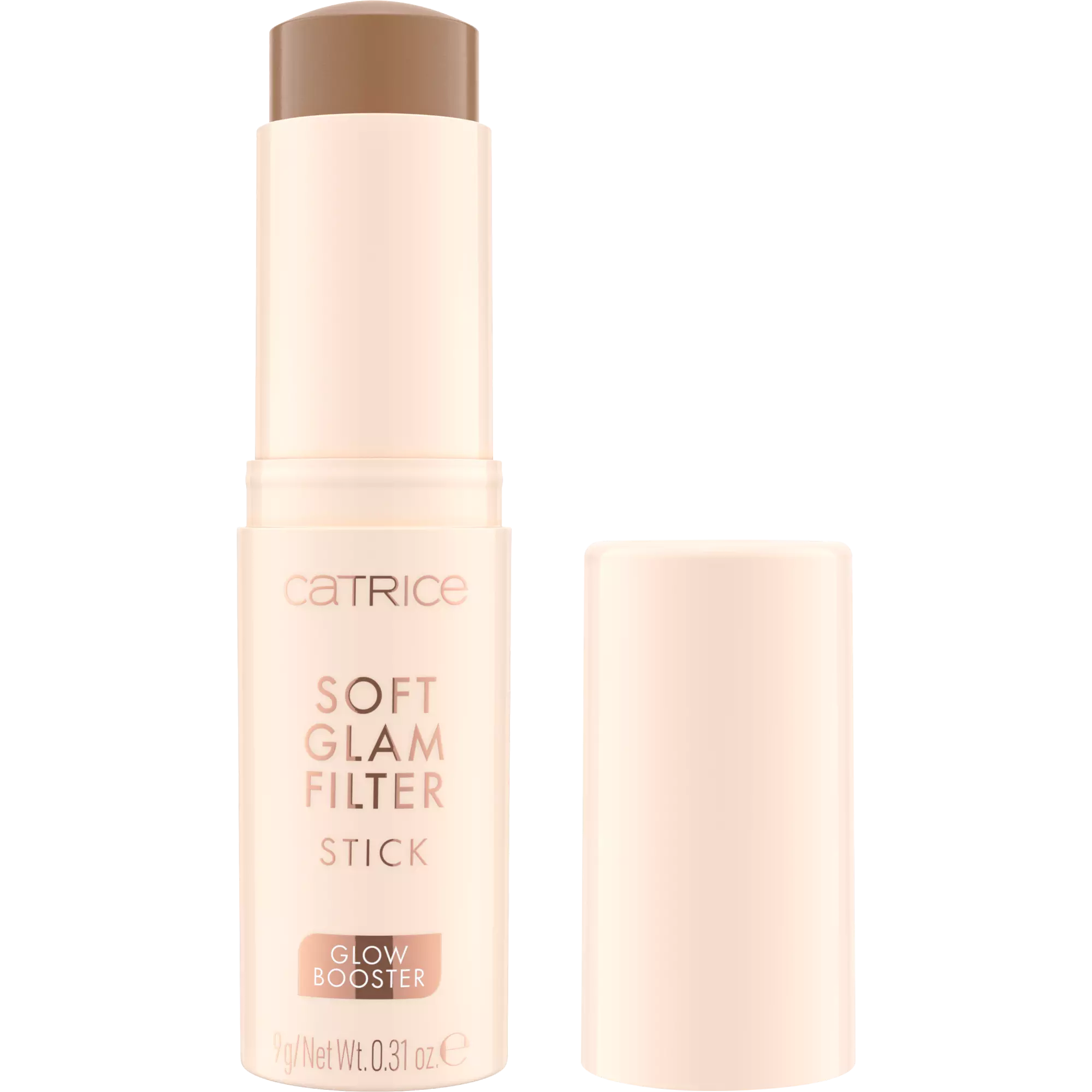 Catrice Soft Glam Filter Stick 040 Medium Tan product image with cap removed