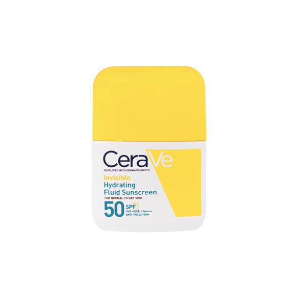 CeraVe Invisible Hydrating Fluid Sunscreen SPF50 50ml bottle