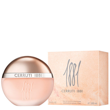 Cerruti 1881 Ladies Eau de Toilette 50ml bottle — classic floral-woody perfume with rose and sandalwood.