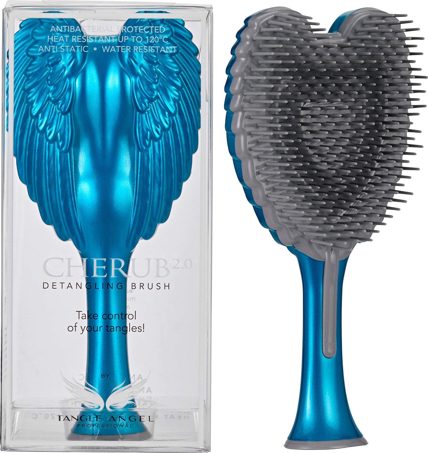 Tangle Angel Cherub 2.0 Detangling Brush For Kids - Denim