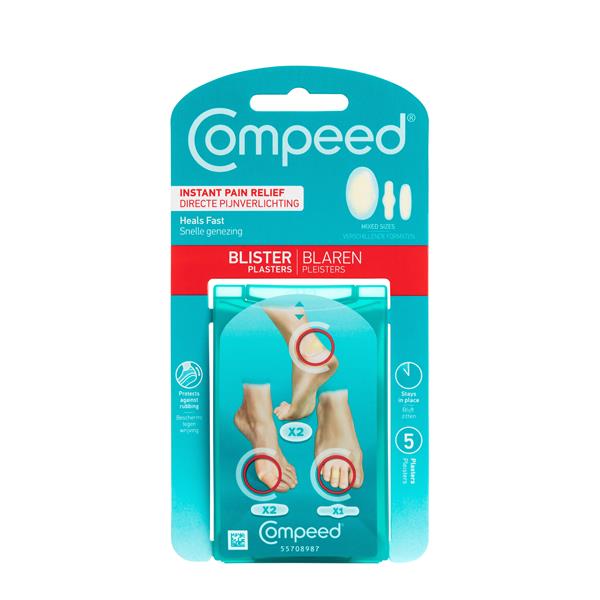 Compeed blister plasters mixed sizes pack of 5 front view