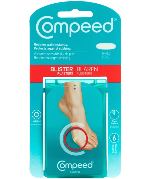 Compeed Small Blister Plasters 6 pack for targeted foot blister care