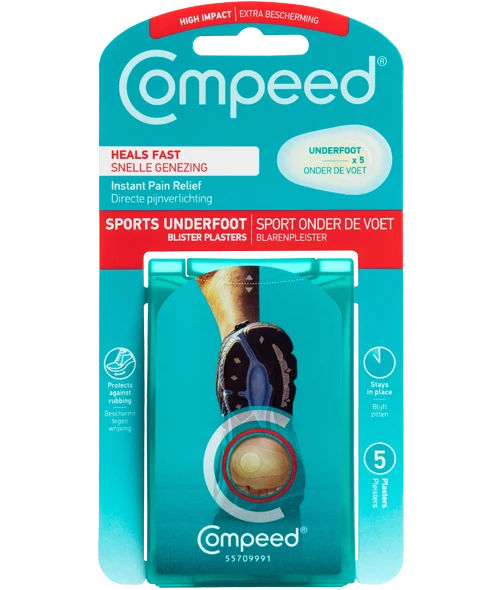 Compeed Sports Underfoot Blister Plasters pack for ball-of-foot relief