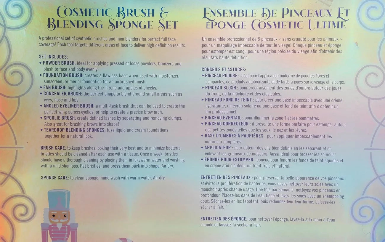 Danielle Creations Cosmetic Brush & Blending Sponge Set