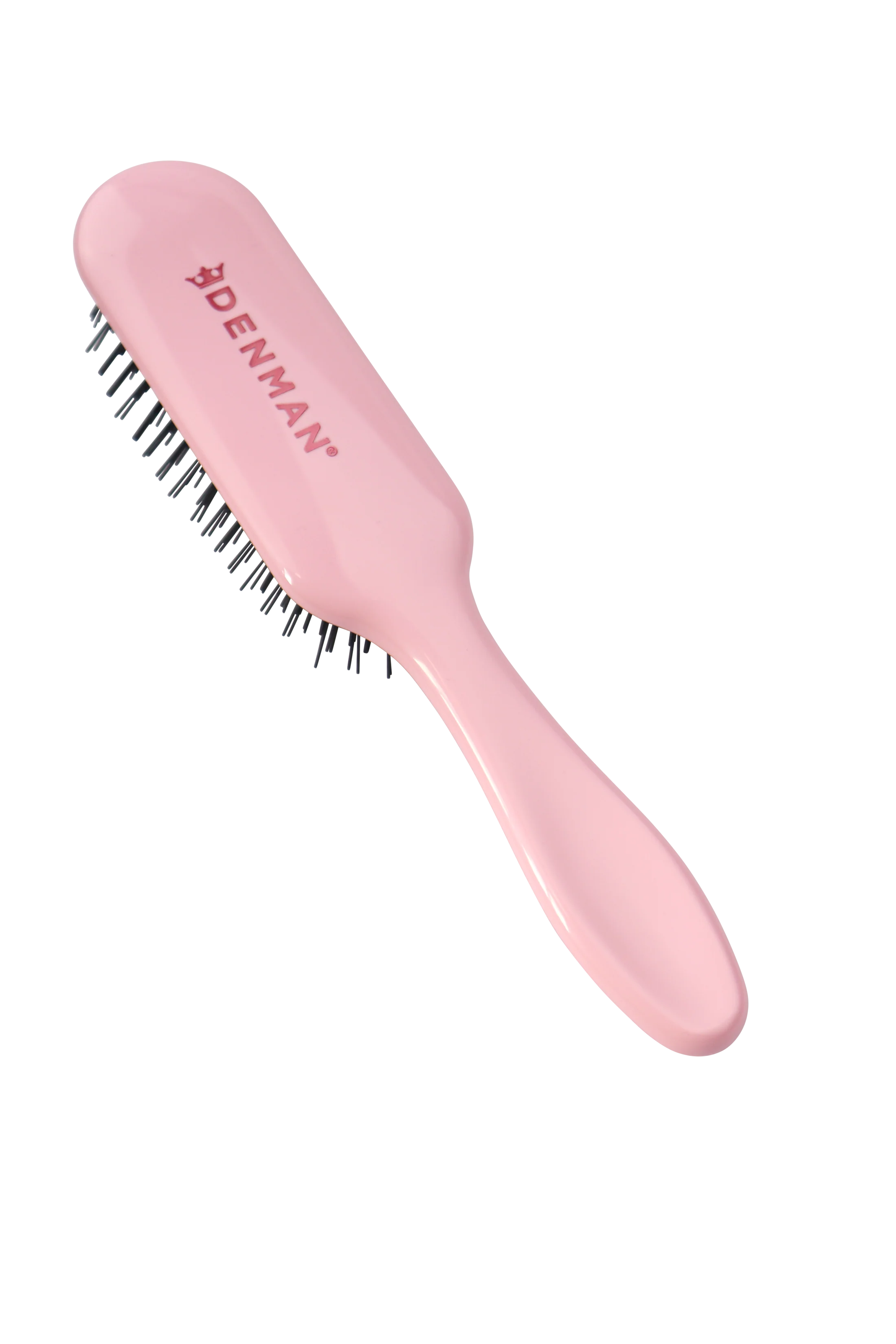 Denman D90 The Mini Detangler Hair Brush In Pastel Pink