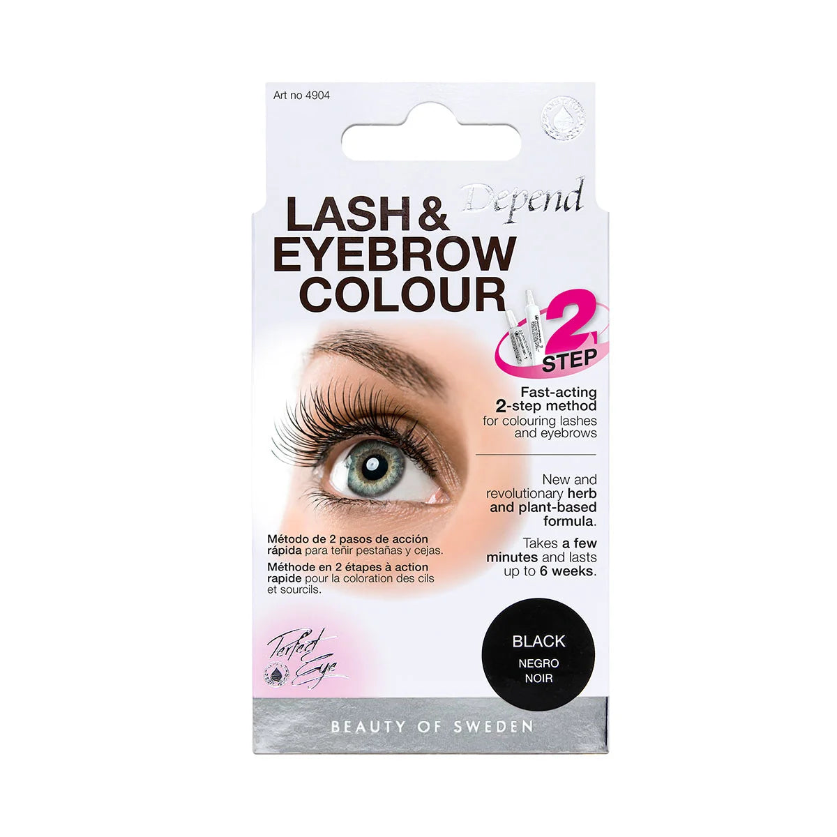 Depend Lash & Eyebrow Colour Black - 2pk