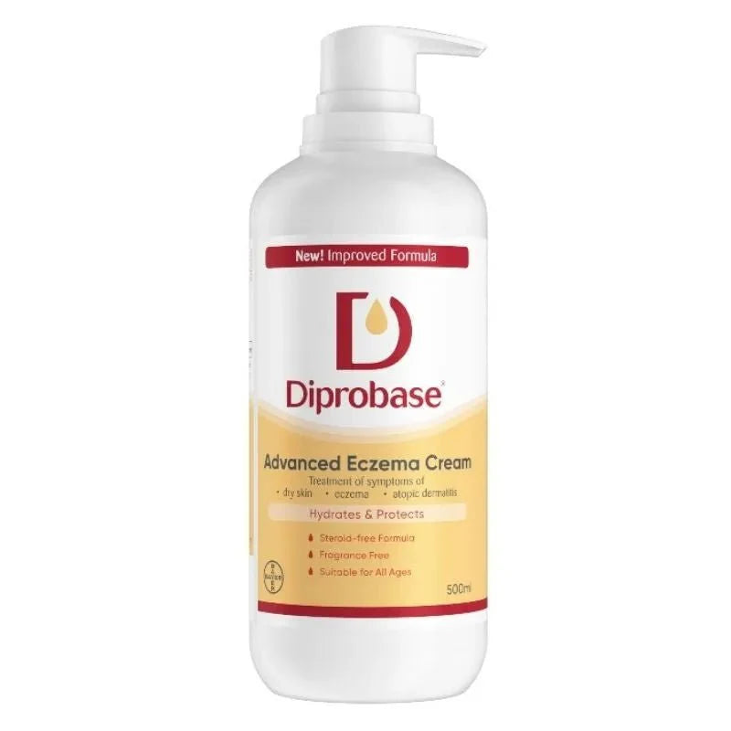Diprobase Advanced Eczema emollient cream for dry sensitive skin 500ml tub