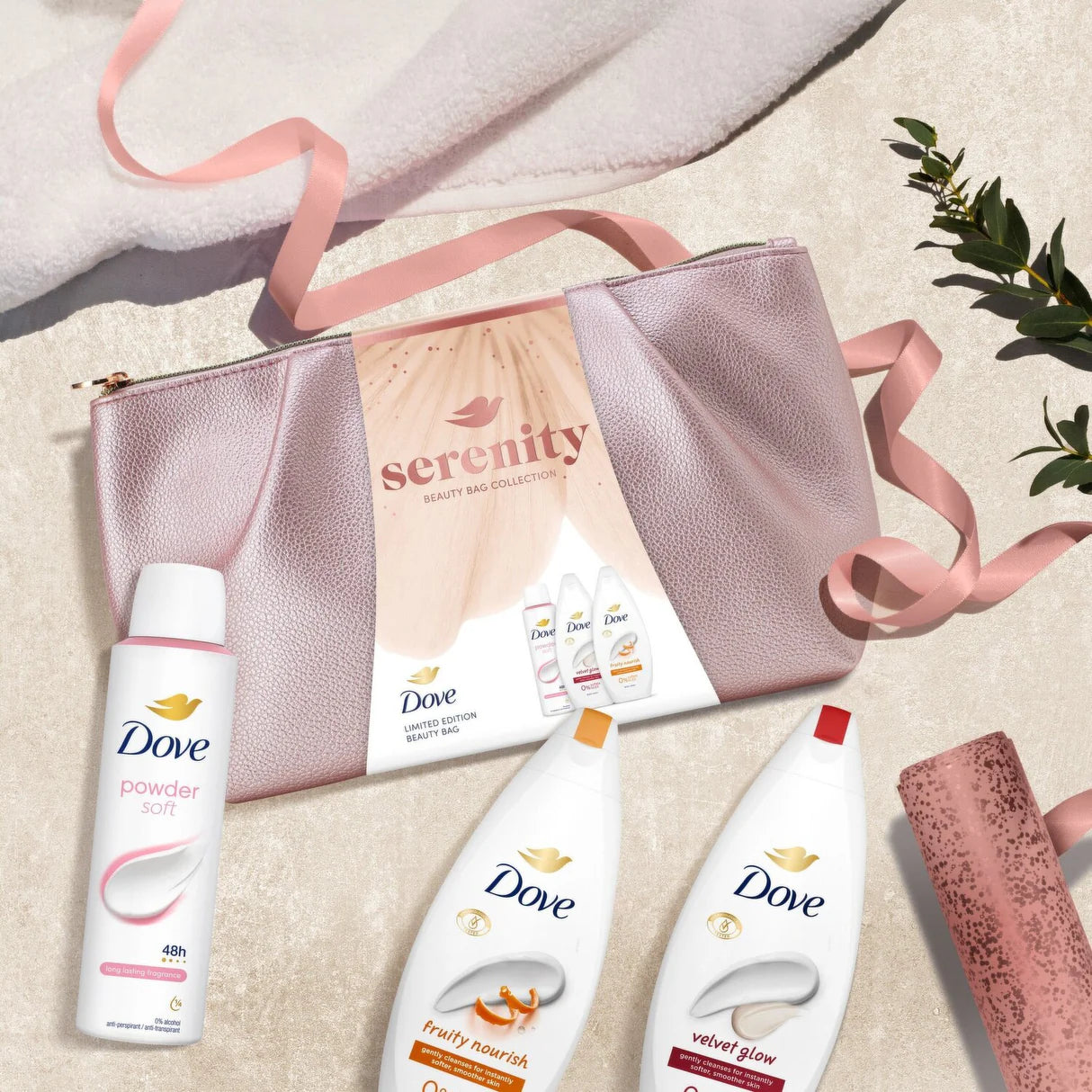 Dove Velvet Glow 225ml body wash close-up — moisturising shower gel that helps replenish skin moisture.