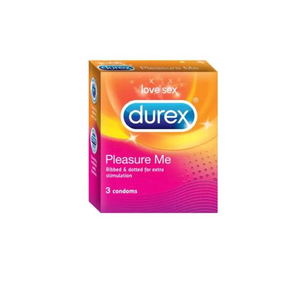 Durex Pleasure Me Ribbed and Dotted Condoms – 3 Pack