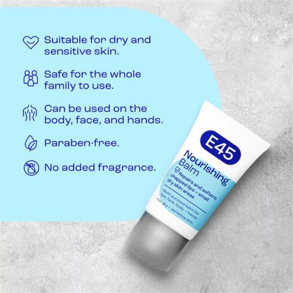 E45 balm for dry skin and chapped lips