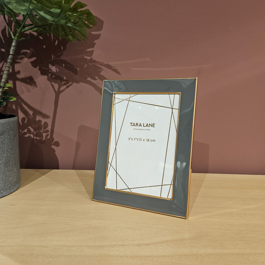 Tara Lane Ella Photo Frame Grey and gold