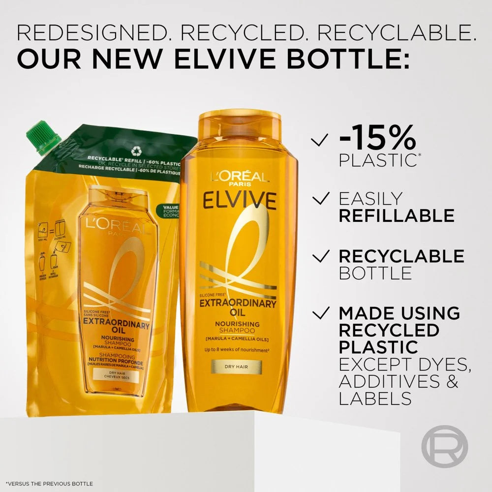 L'oreal Elvive Extraordinary Oil Nourishing Shampoo - BENEFITS