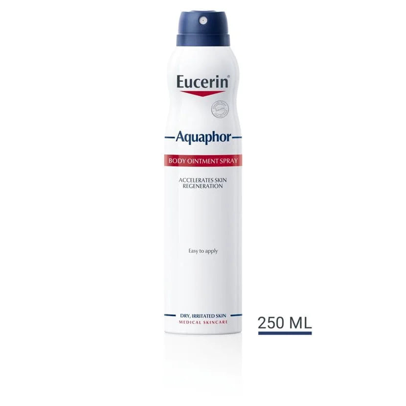 Eucerin Aquaphor Body Spray with soothing formula for very dry ski