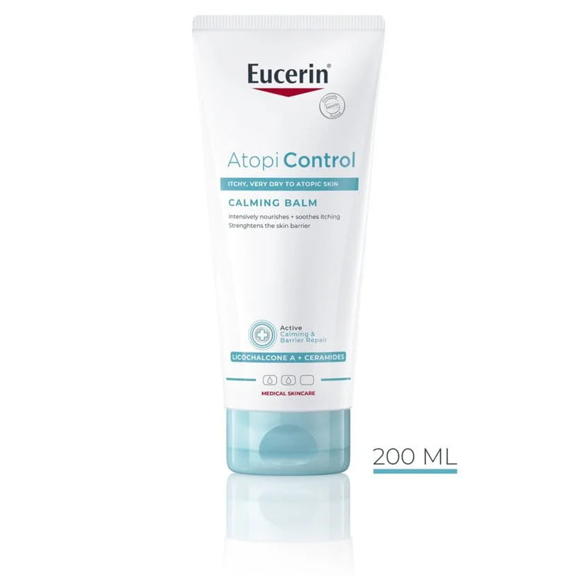 Eucerin AtopiControl Calming Balm 400ml bottle for dry, itchy skin