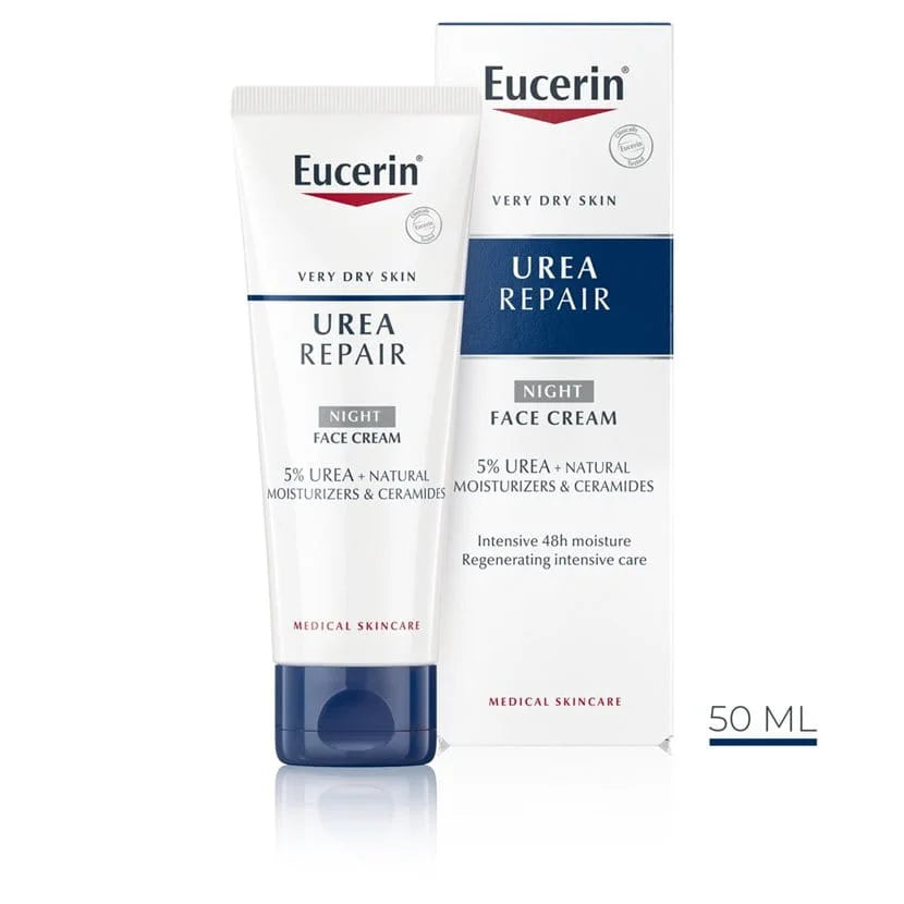 Eucerin UreaRepair Night Face Cream 50ml with box for very dry skin