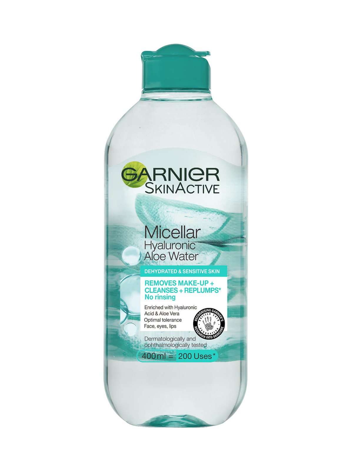 Garnier Hyaluronic Aloe Micellar Water 400ml bottle front view