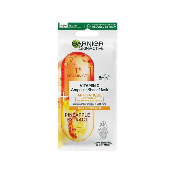 Garnier Skinactive Vitamin Cg + Pineapple Anti Fatigue Sheet Mask