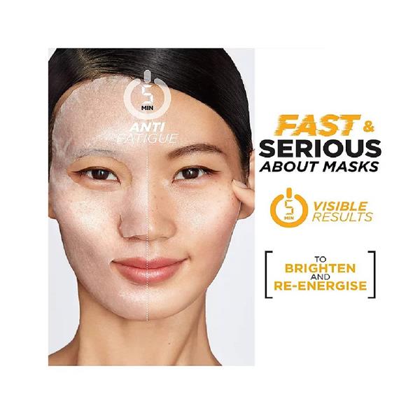 Garnier Skinactive Vitamin Cg + Pineapple Anti Fatigue Sheet Mask Results