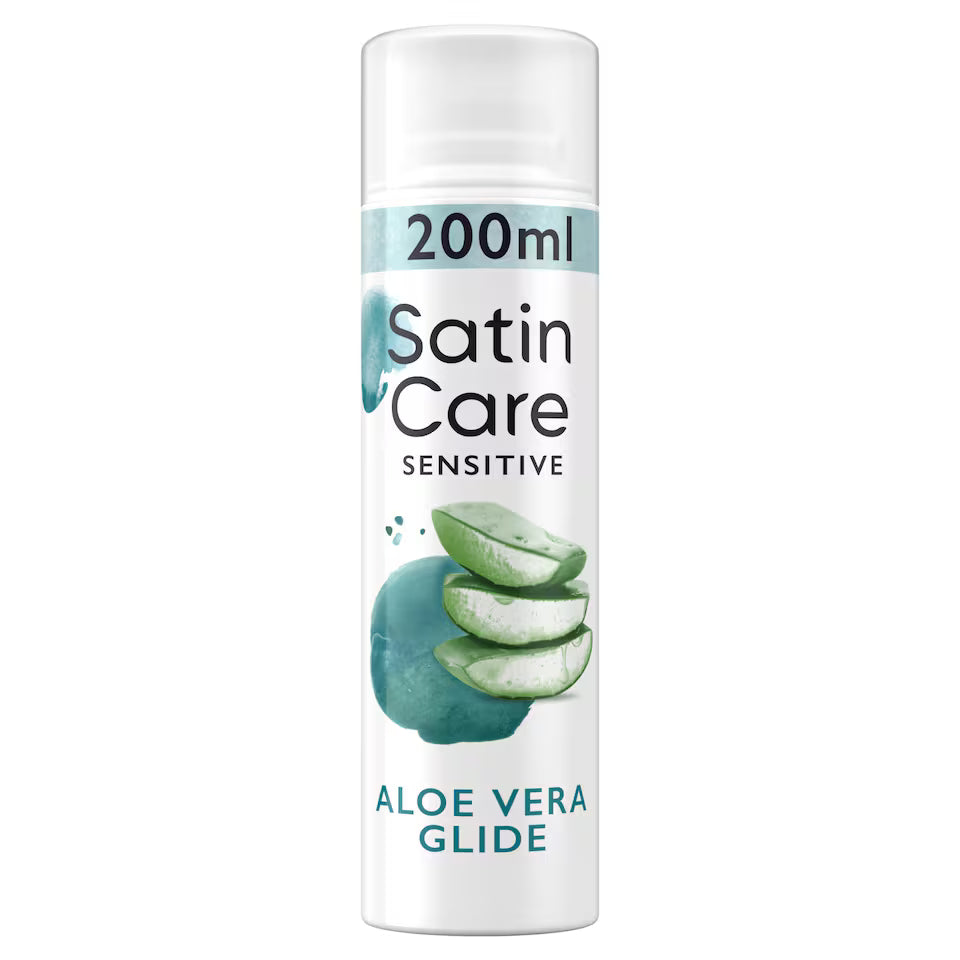 Gillette Venus Satin Care Sensitive Aloe Vera Shave Gel 200ml